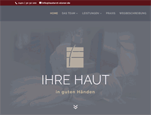 Tablet Screenshot of hautarzt-elsner.de